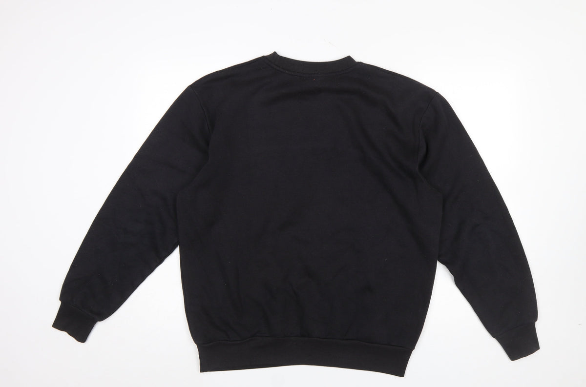 Mens UK Size M Slazenger Black Pullover Sweatshirt