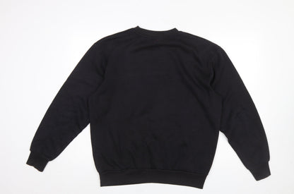 Mens UK Size M Slazenger Black Pullover Sweatshirt