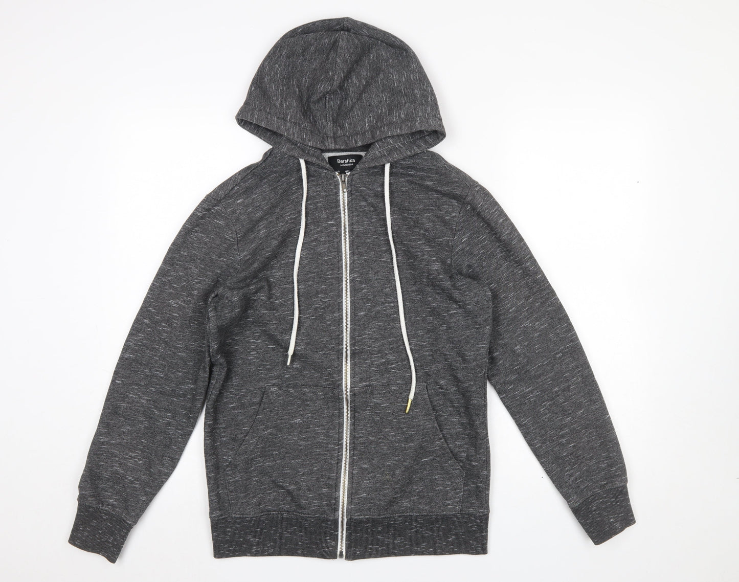 Womens UK Size XS Bershka Grey Full Zip Hoodie