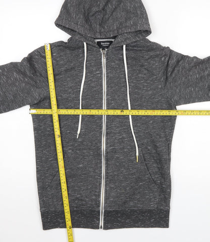 Womens UK Size XS Bershka Grey Full Zip Hoodie