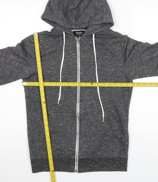 Womens UK Size XS Bershka Grey Full Zip Hoodie