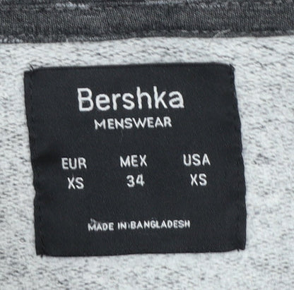 Womens UK Size XS Bershka Grey Full Zip Hoodie