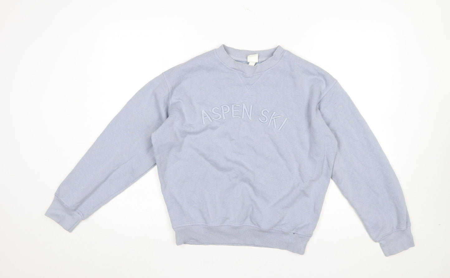 Womens UK Size XS H&M Blue Pullover Sweatshirt
