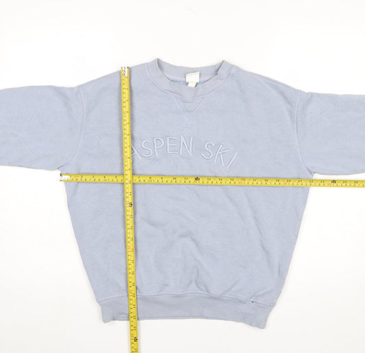 Womens UK Size XS H&M Blue Pullover Sweatshirt