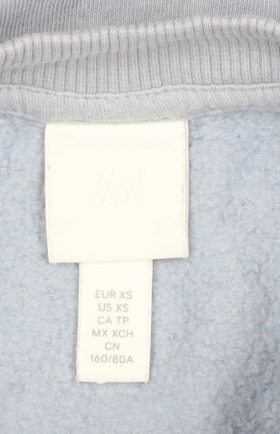 Womens UK Size XS H&M Blue Pullover Sweatshirt