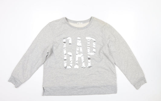Womens UK Size XL Gap Grey Pullover Sweatshirt