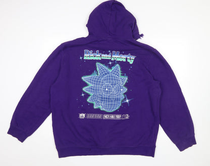 Mens UK Size XL H&M Purple Pullover Hoodie