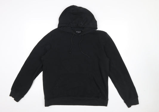 Mens UK Size L Brave Soul Black Pullover Hoodie