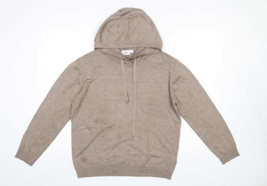 Womens UK Size L Saint Tropez Beige Pullover Jumper