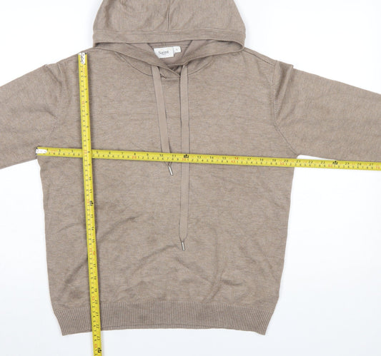 Womens UK Size L Saint Tropez Beige Pullover Jumper