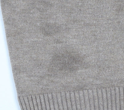 Womens UK Size L Saint Tropez Beige Pullover Jumper