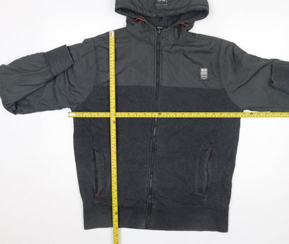 Mens UK Size M Crosshatch Grey Basic Jacket