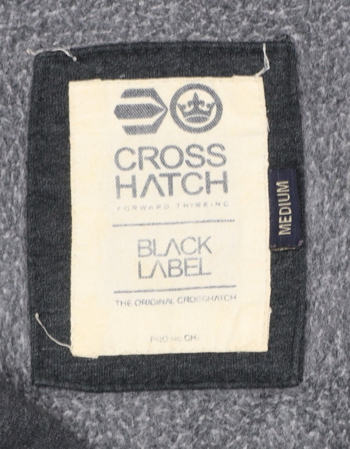 Mens UK Size M Crosshatch Grey Basic Jacket