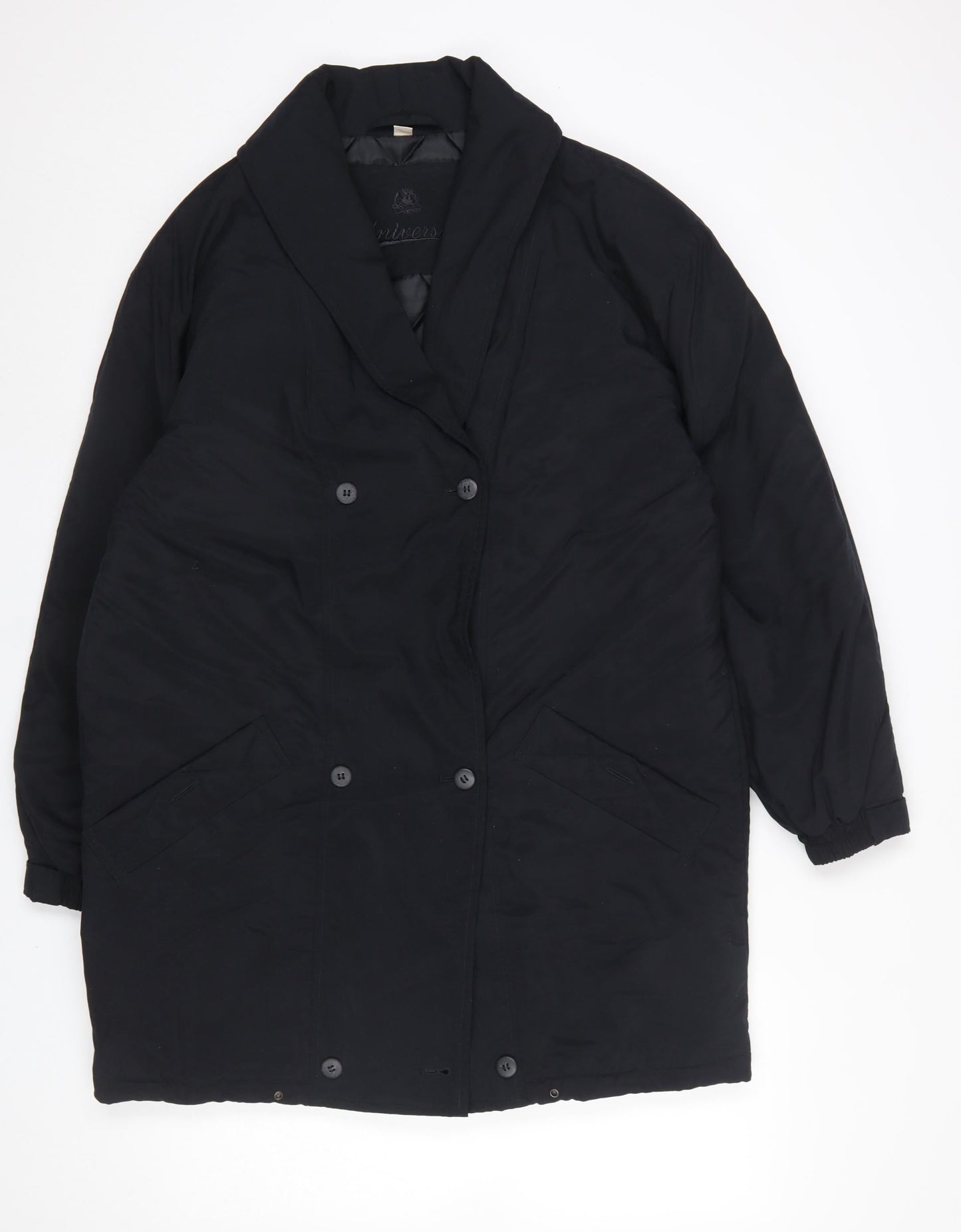 Womens UK Size 10 BHS Black Overcoat
