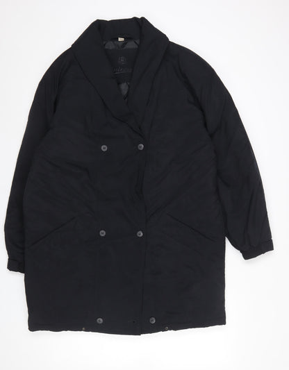 Womens UK Size 10 BHS Black Overcoat