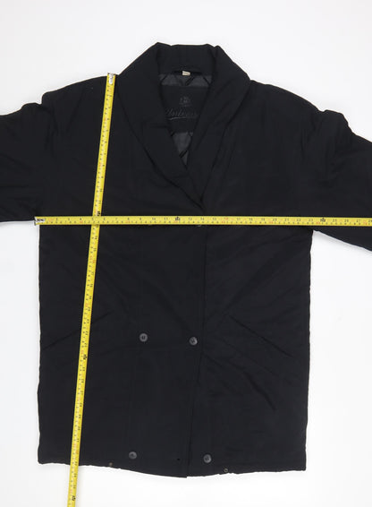 Womens UK Size 10 BHS Black Overcoat