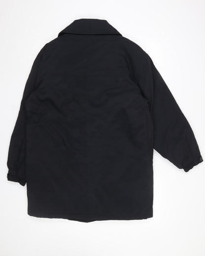 Womens UK Size 10 BHS Black Overcoat