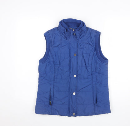 Womens UK Size M Marks and Spencer Blue Quilted Coat