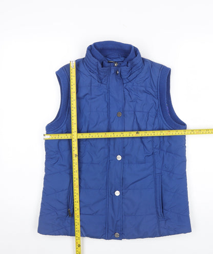 Womens UK Size M Marks and Spencer Blue Quilted Coat