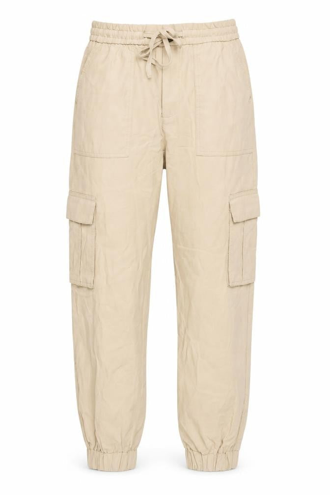 Womens UK Size S Zara Relaxed Fit Cargo Beige Trousers