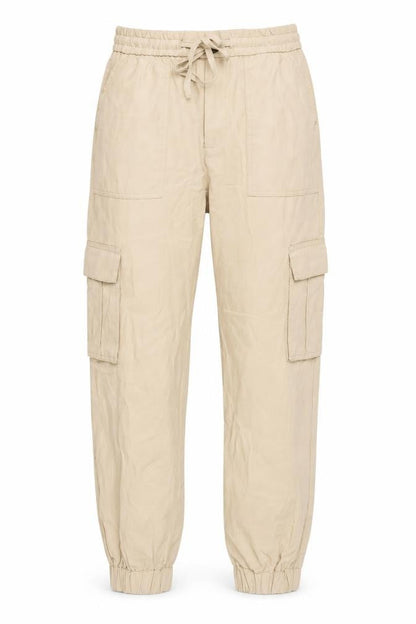 Womens UK Size S Zara Relaxed Fit Cargo Beige Trousers