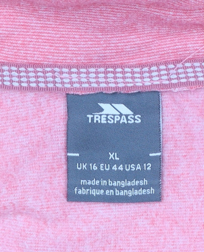 Womens UK Size XL Trespass Pink Pullover Sweatshirt
