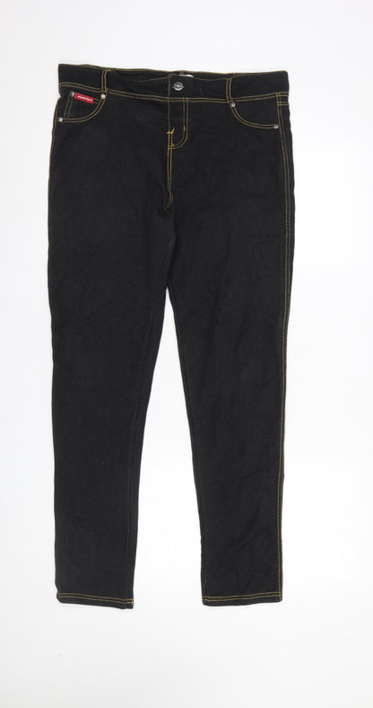 Womens UK Size 14 Lee Cooper Slim Fit Skinny Black Jeans