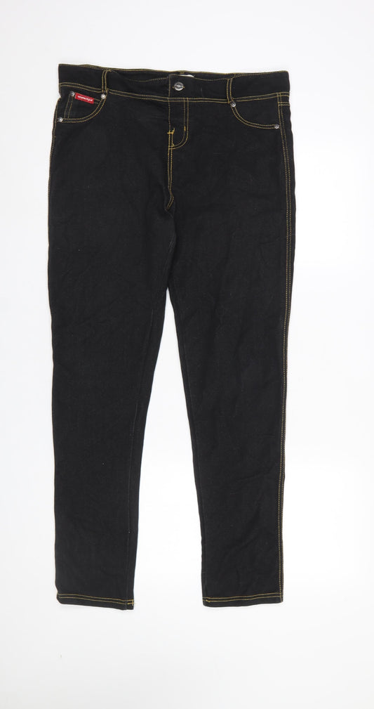 Womens UK Size 14 Lee Cooper Slim Fit Skinny Black Jeans