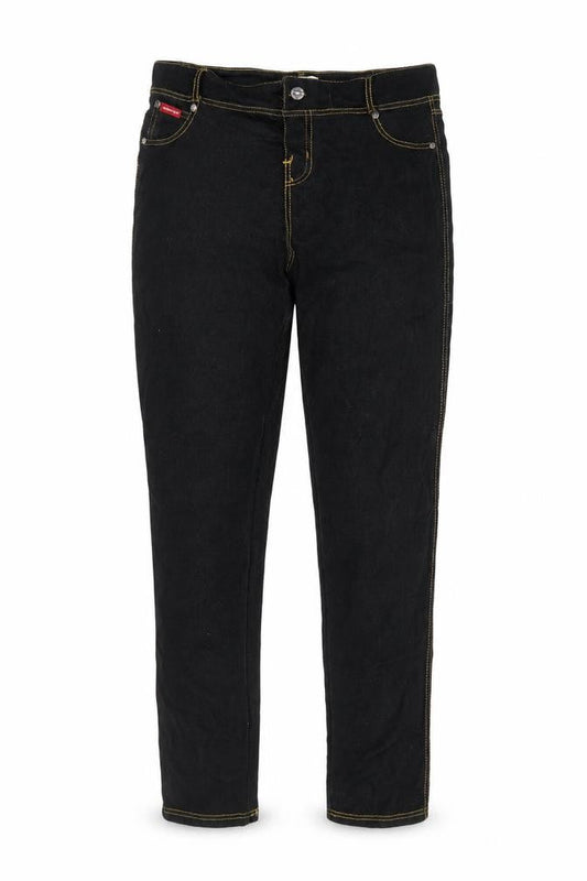Front view of Lee Cooper Women’s Black Skinny Jeans, size UK 14, Stretch Denim