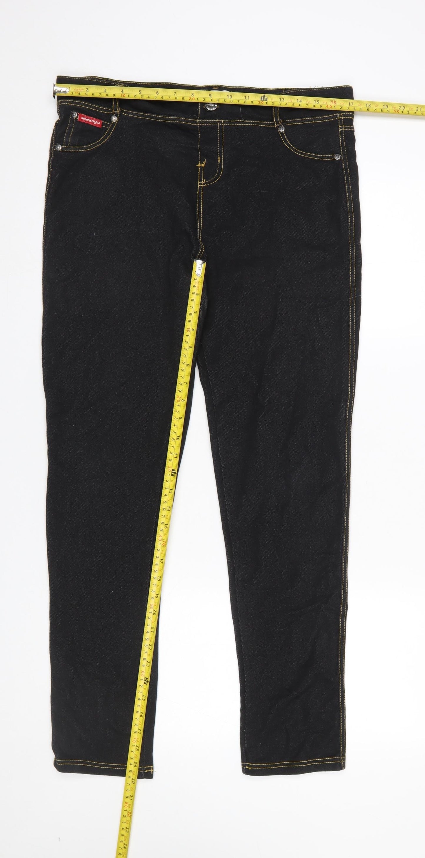 Womens UK Size 14 Lee Cooper Slim Fit Skinny Black Jeans