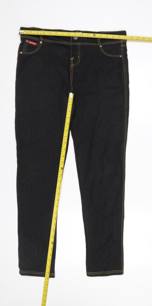 Womens UK Size 14 Lee Cooper Slim Fit Skinny Black Jeans