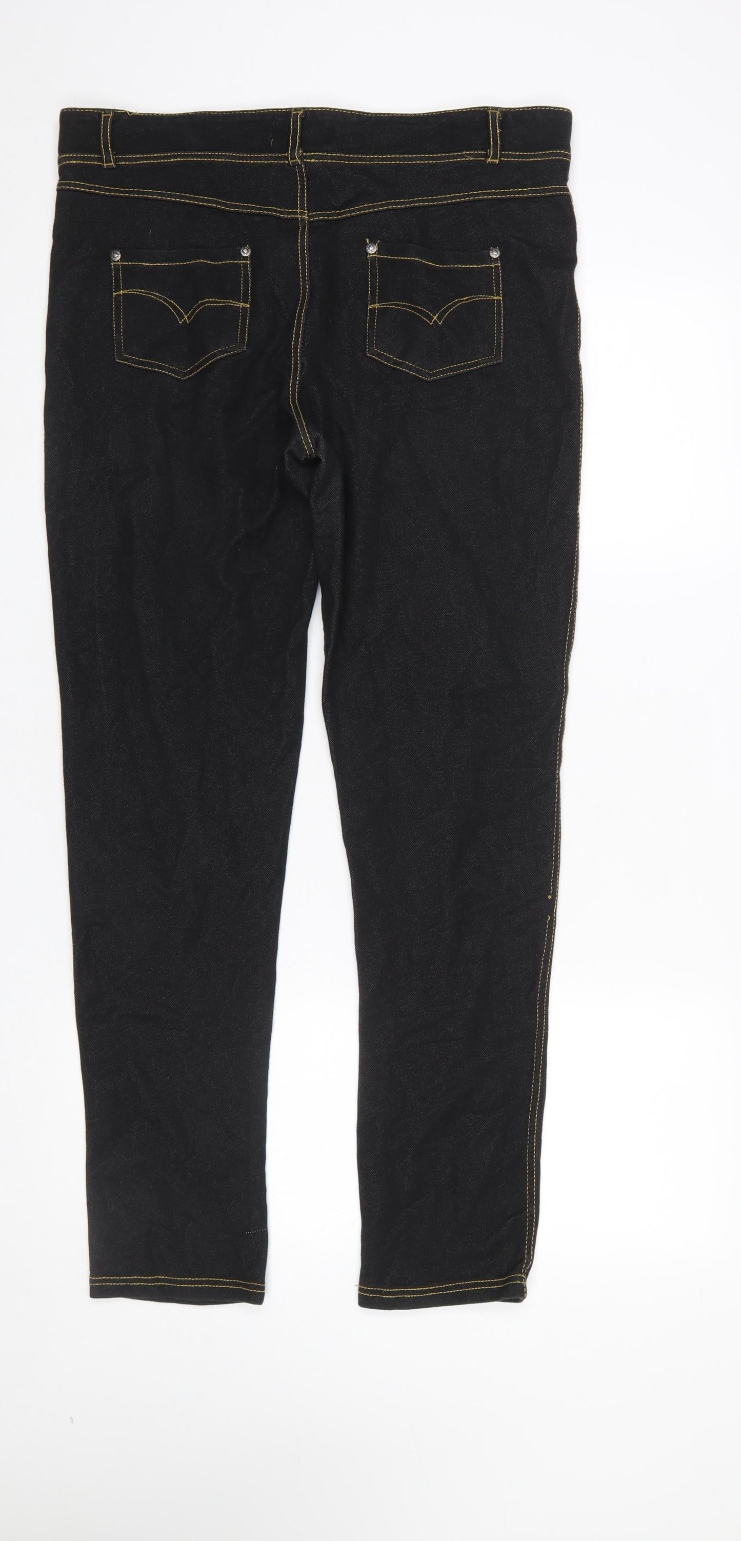 Womens UK Size 14 Lee Cooper Slim Fit Skinny Black Jeans