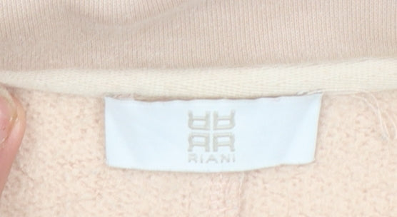 Womens UK Size 12 Riani Beige Full Zip Hoodie