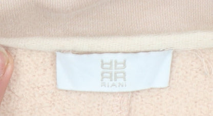 Womens UK Size 12 Riani Beige Full Zip Hoodie