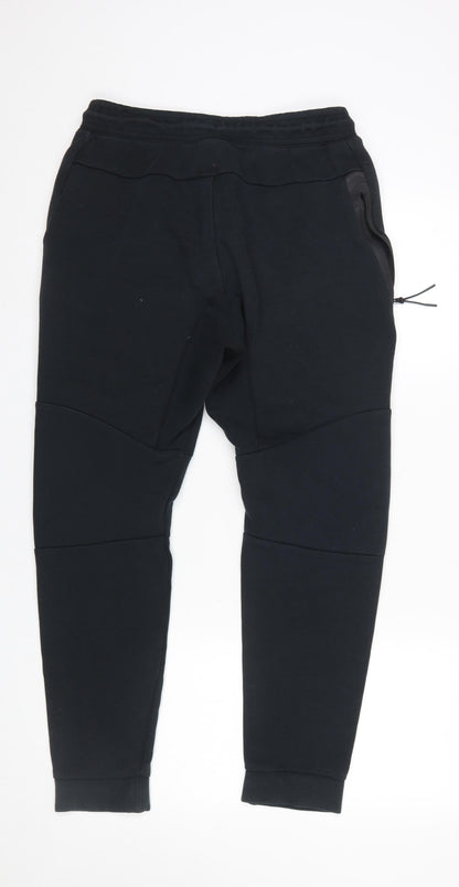 Womens UK Size M Nike Regular Fit Sweatpants Black Trousers