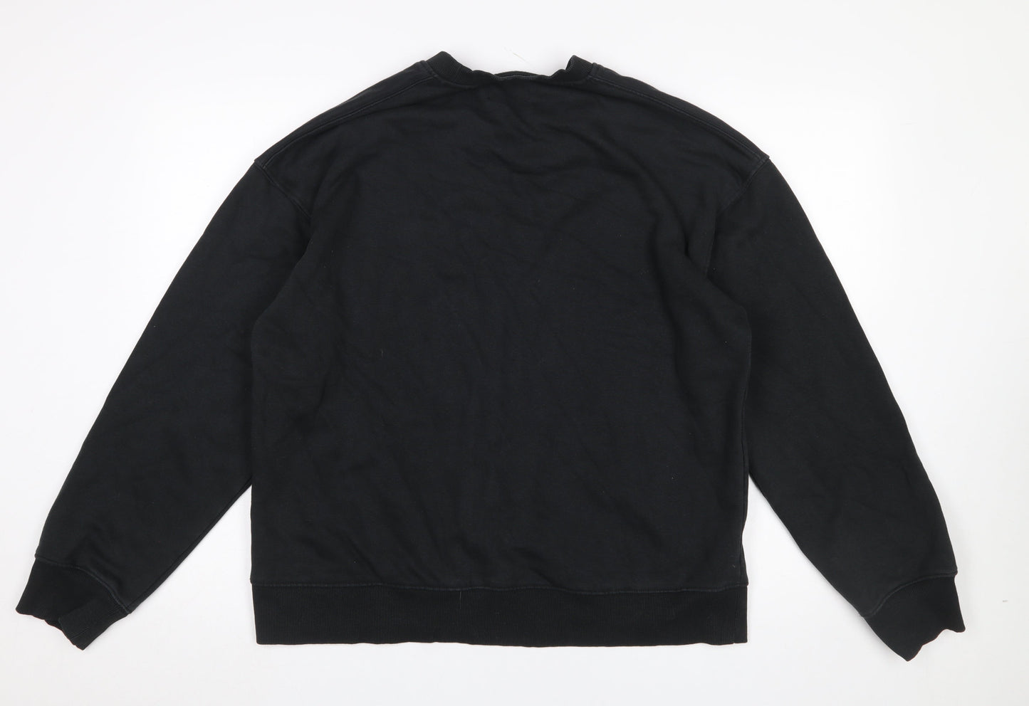 Mens UK Size M Topman Black Pullover Sweatshirt