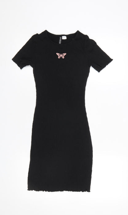 Womens UK Size XS H&M Bodycon Dress