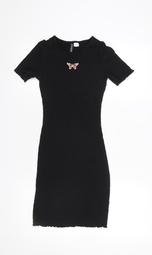Womens UK Size XS H&M Bodycon Dress