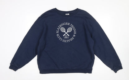 Womens UK Size 14 Slazenger Blue Pullover Sweatshirt