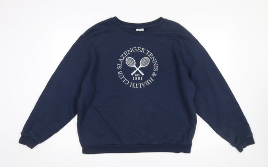 Womens UK Size 14 Slazenger Blue Pullover Sweatshirt