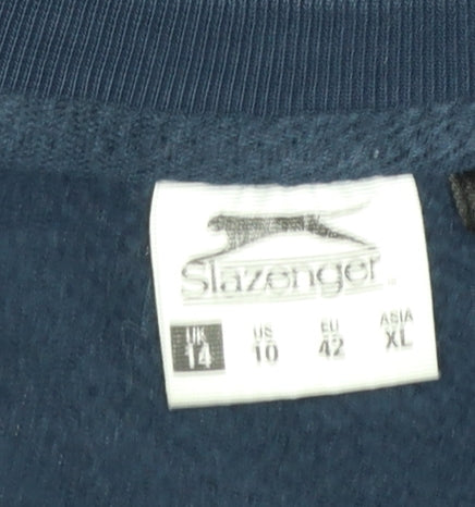 Womens UK Size 14 Slazenger Blue Pullover Sweatshirt