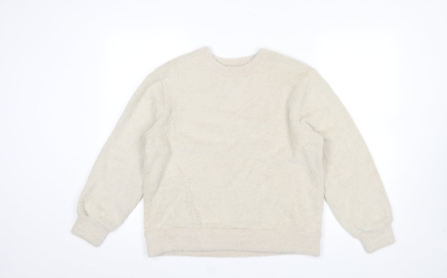 Womens UK Size S Marks and Spencer Beige Pullover Sweatshirt