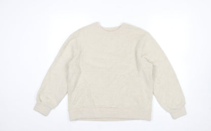 Womens UK Size S Marks and Spencer Beige Pullover Sweatshirt