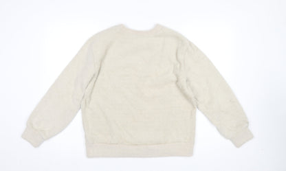 Womens UK Size S Marks and Spencer Beige Pullover Sweatshirt