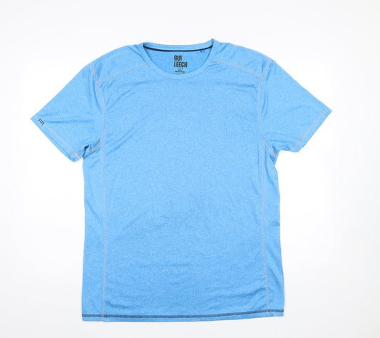 Mens UK Size L Guy Leech Blue Gym & Training Running & Jogging Fitness T-Shirt