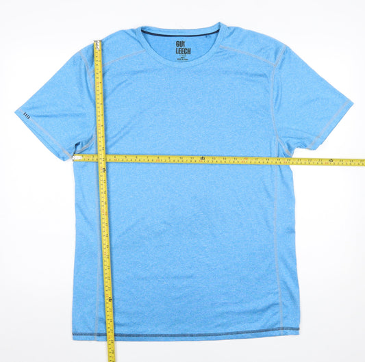 Mens UK Size L Guy Leech Blue Gym & Training Running & Jogging Fitness T-Shirt