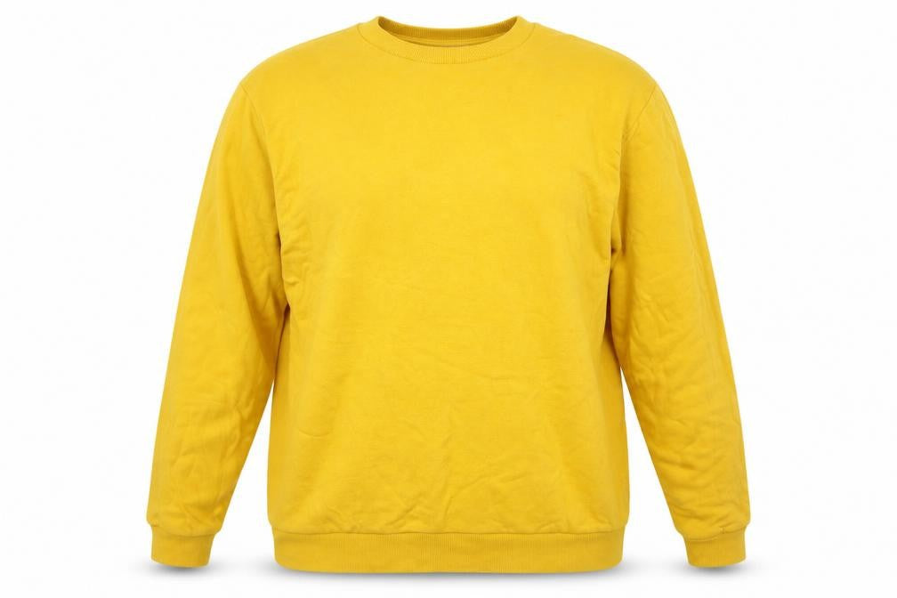 Mens UK Size L ASOS DESIGN Yellow Pullover Sweatshirt