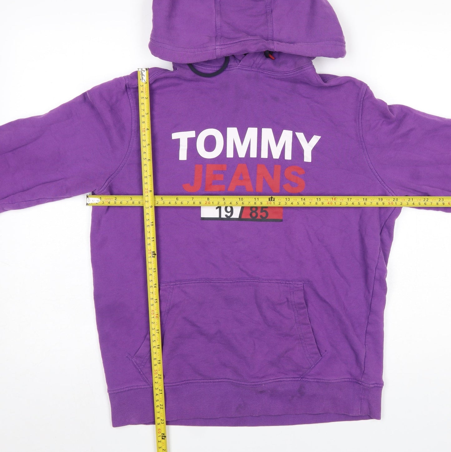 Mens UK Size M Tommy Jeans Purple Pullover Hoodie