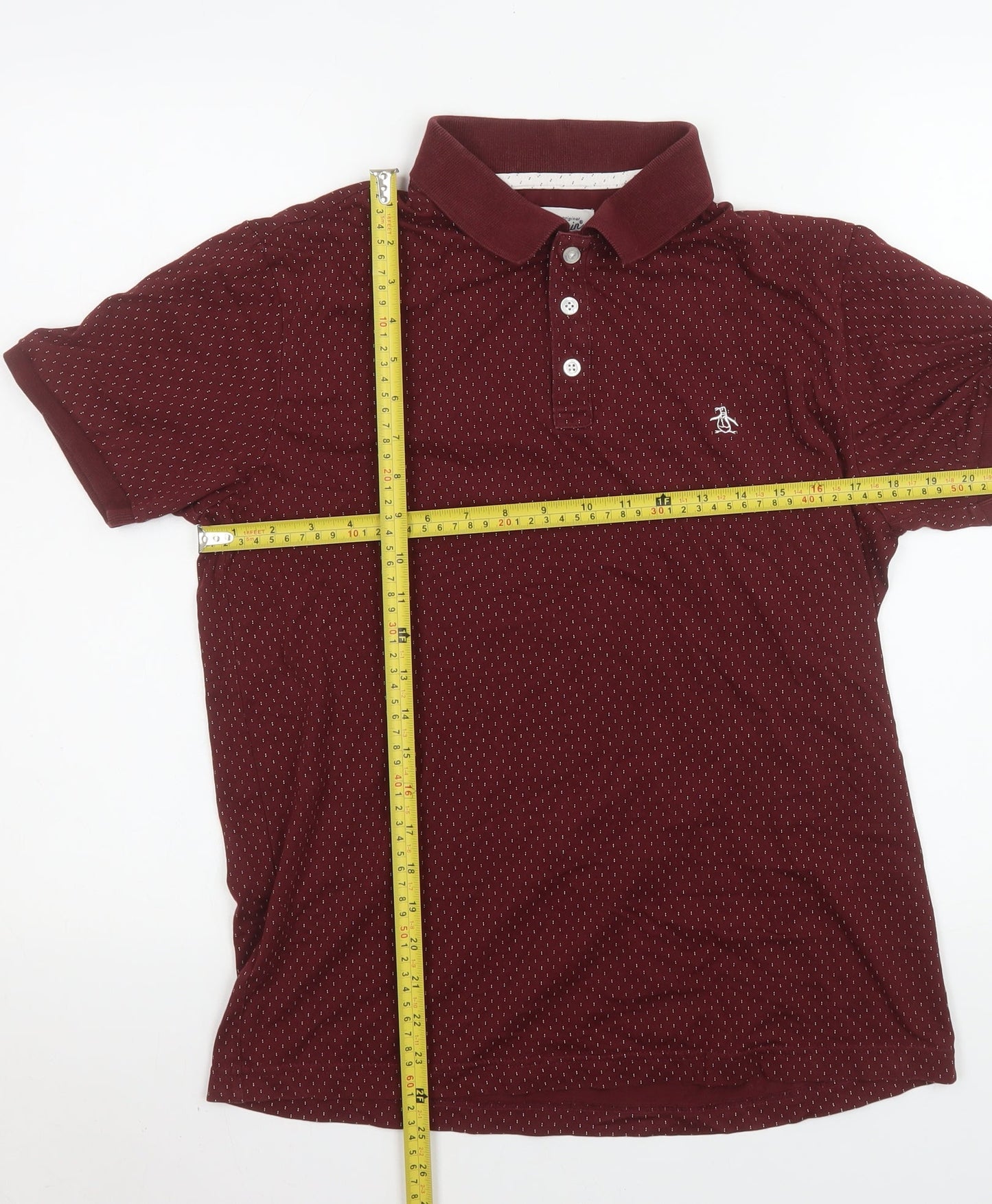 Mens UK Size S Original Penguin 100% Cotton Polo Shirt