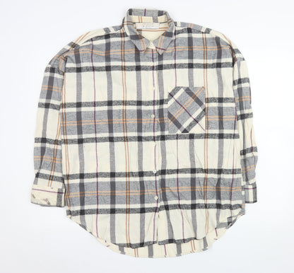 Primark Men's Multicoloured Check Button-Up Shirt M Regular Fit